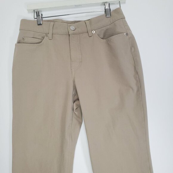 ESCADA SPORT Womens jeans size 38 US 8 'marie' crop Italy tan midrise stretchy - Picture 6 of 11